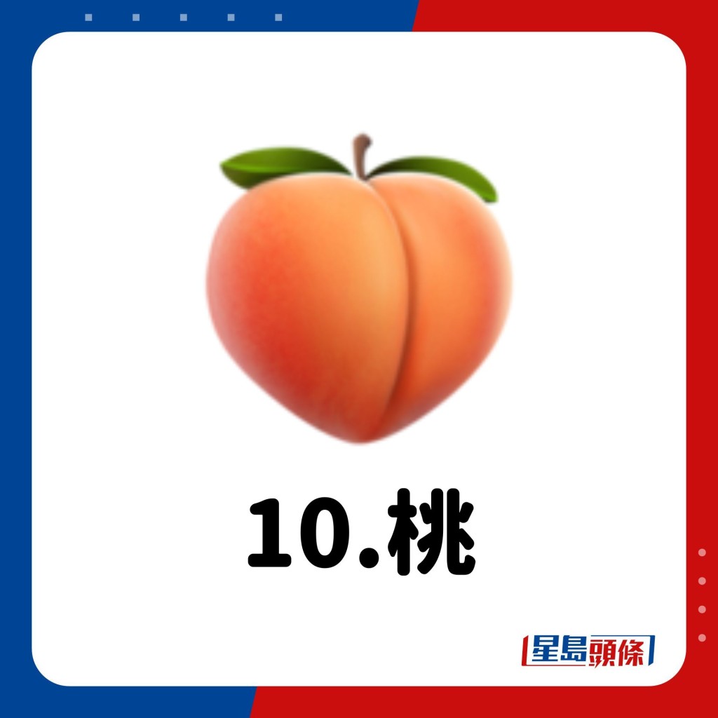  Emoji意思｜10.桃🍑