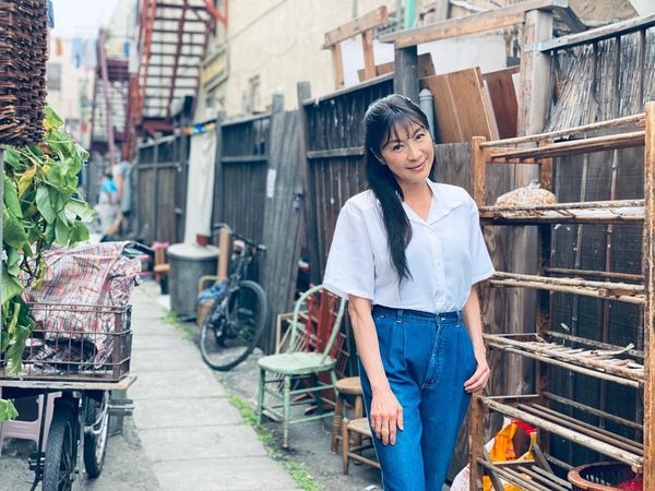 楊紫瓊在戲中扮演角色的年輕版。