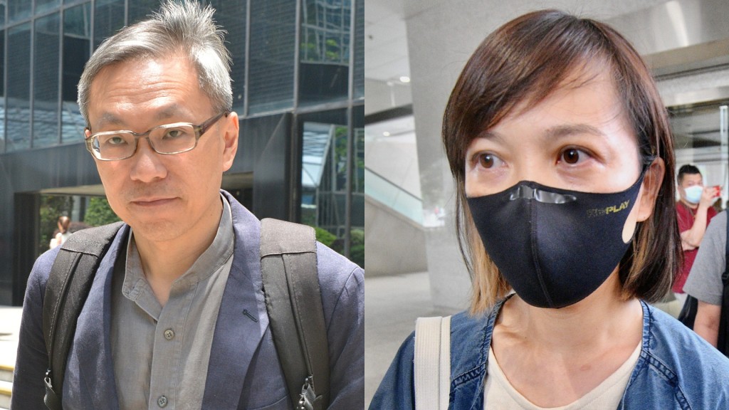 張劍虹(左)及陳沛敏 在黎智英案以污點或特赦證人出庭頂證。