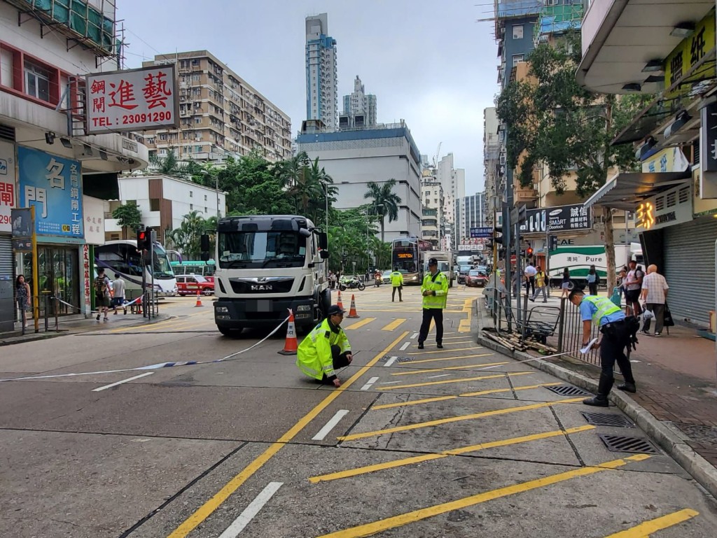 涉事洗街車。