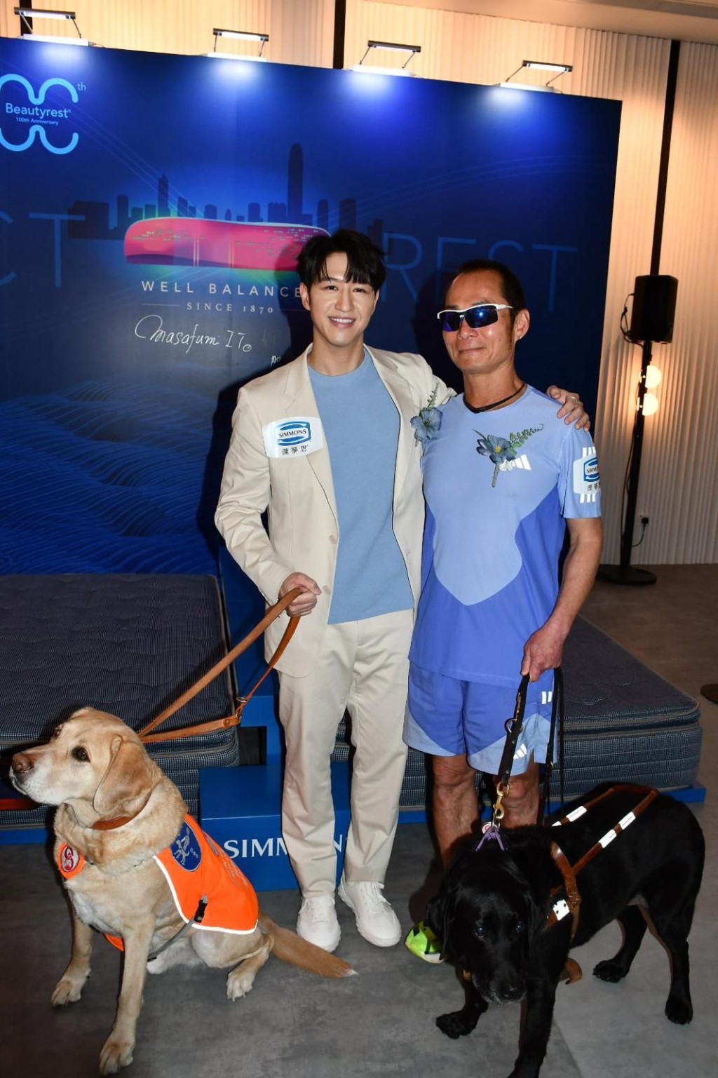 活動上有導盲犬。 活動上有導盲犬。