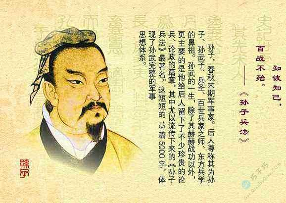 《孙子兵法》是2500年前的中国军事家孙武编写。