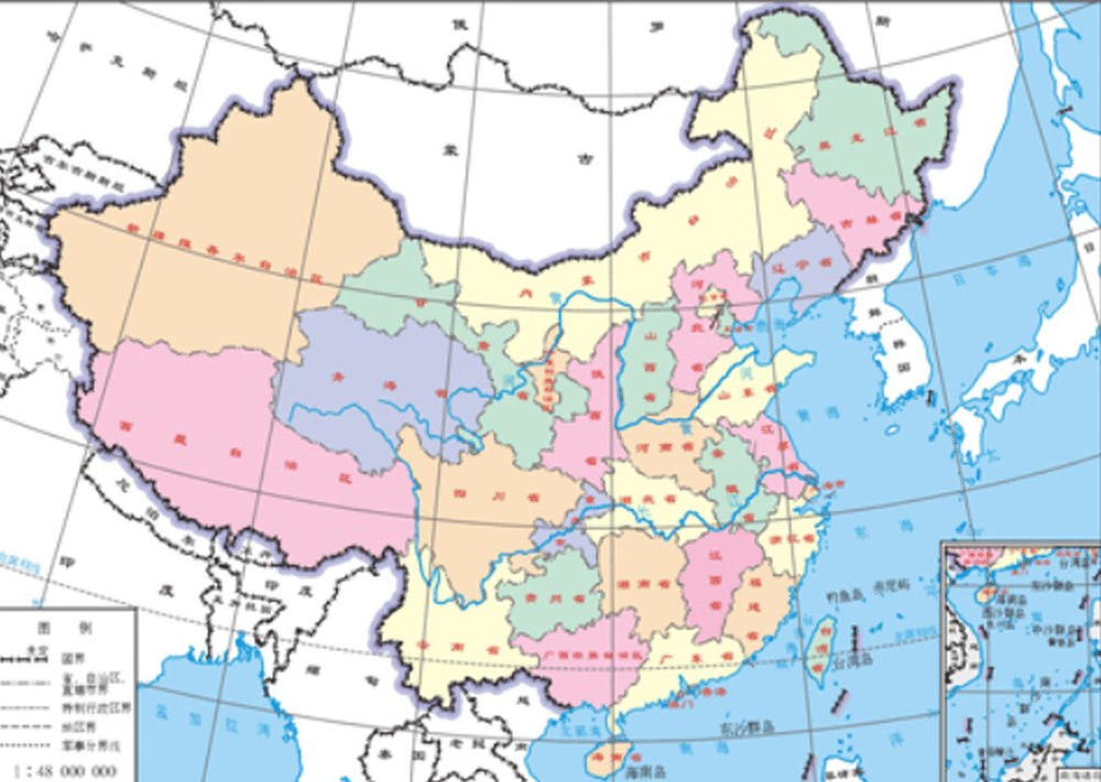中國2023新版標準地圖。標準地圖服務系統