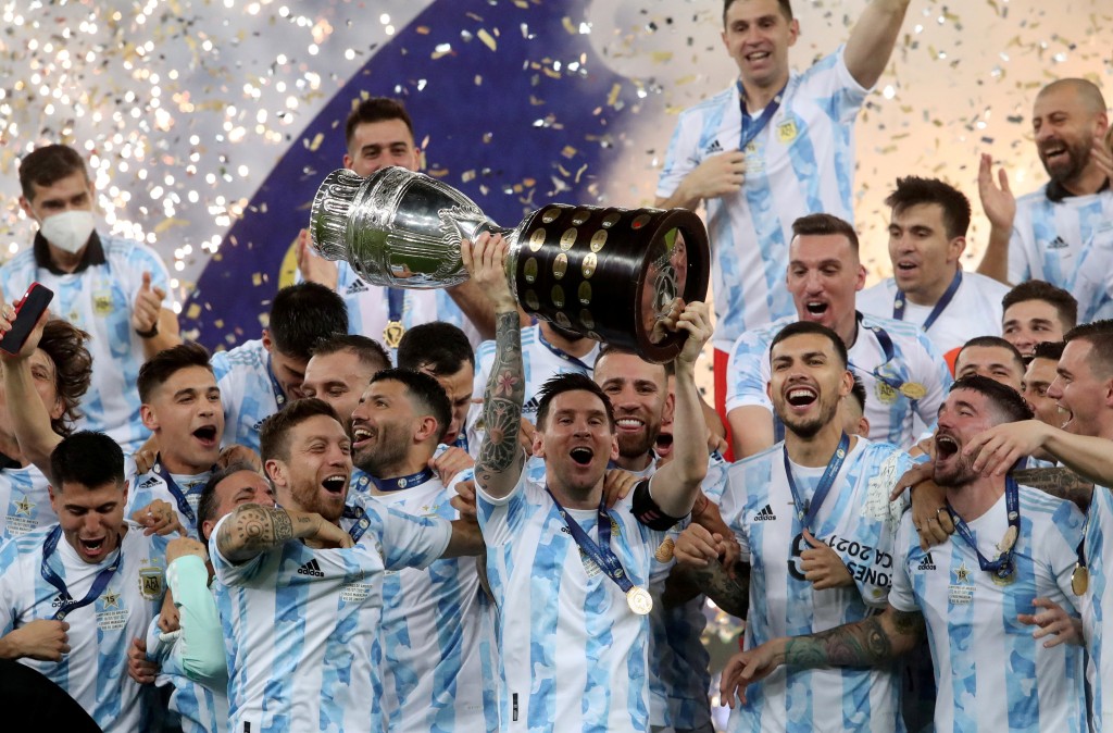 美斯希望领阿根廷卫冕美洲国家杯。Reuters资料图片