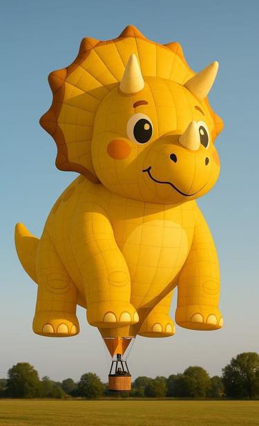 來自香港的HKDino2小型熱氣球。 來自香港的HKDino2小型熱氣球。