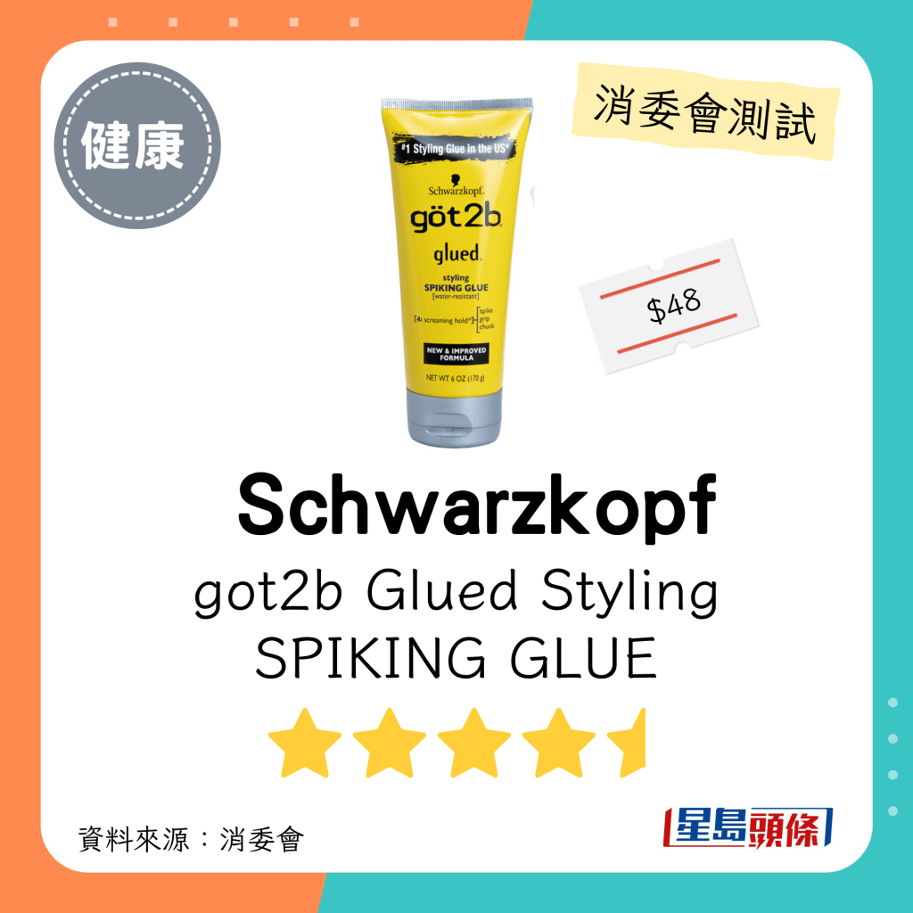 消委会发泥发蜡｜ Schwarzkopf got2b Glued Styling SPIKING GLUE