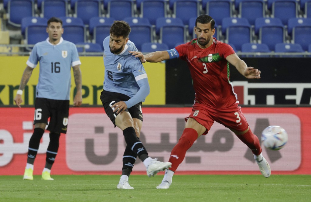 伊朗國家隊周一在卡塔爾世界盃首戰面對英格蘭。路透資料圖