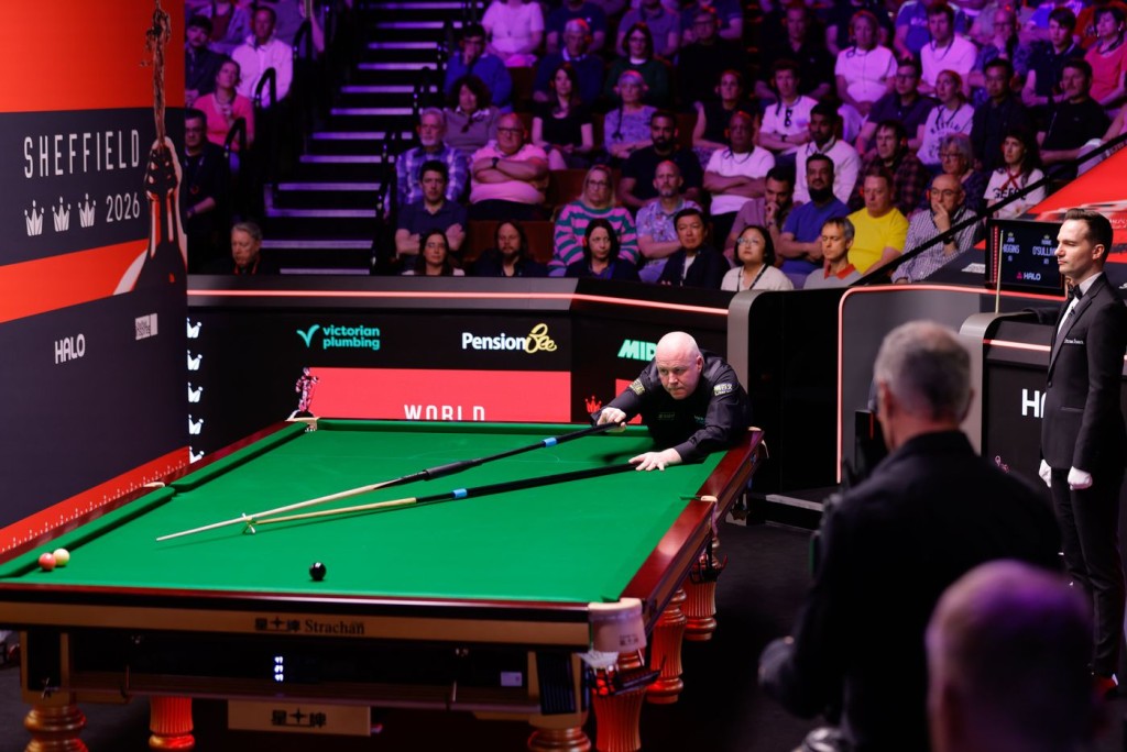 希坚斯打出5次1杆破百。WST X图