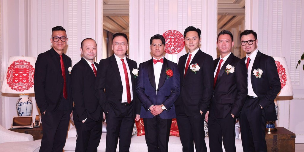 郭富城於2017年結婚時，張智霖擔任兄弟。