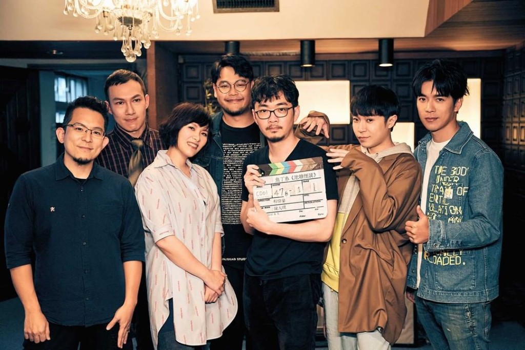 魚丁糸搵咗程偉豪導演(右三)合作製作迷你影集《池塘怪談》!