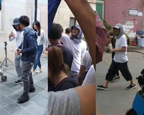 網上流出周星馳最新的開工照。（微博圖片）