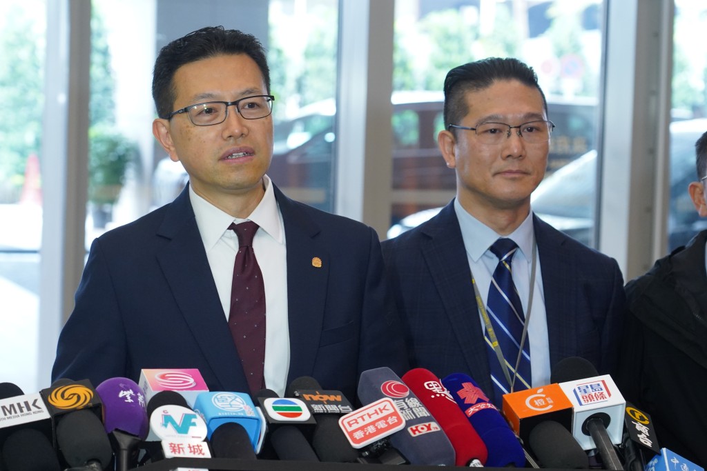 工聯會吳秋北(左)形容今次會面是非常好。 工聯會吳秋北(左)形容今次會面是非常好。