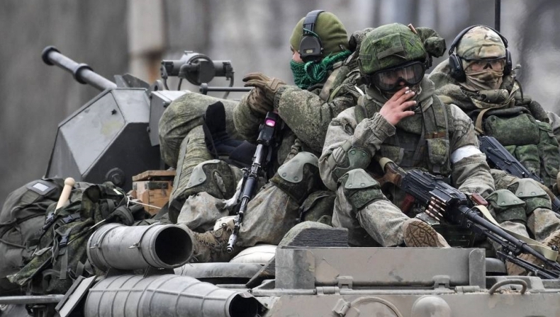 在乌克兰作战的俄罗斯军人。