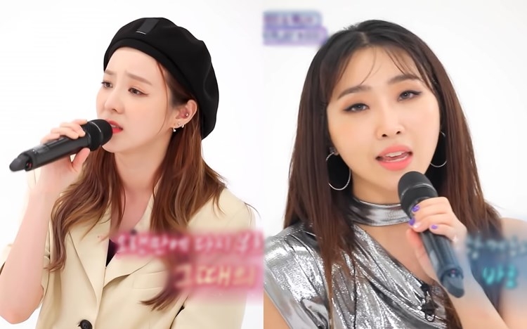 Dara（左）同Minzy合唱2NE1歌曲呀！