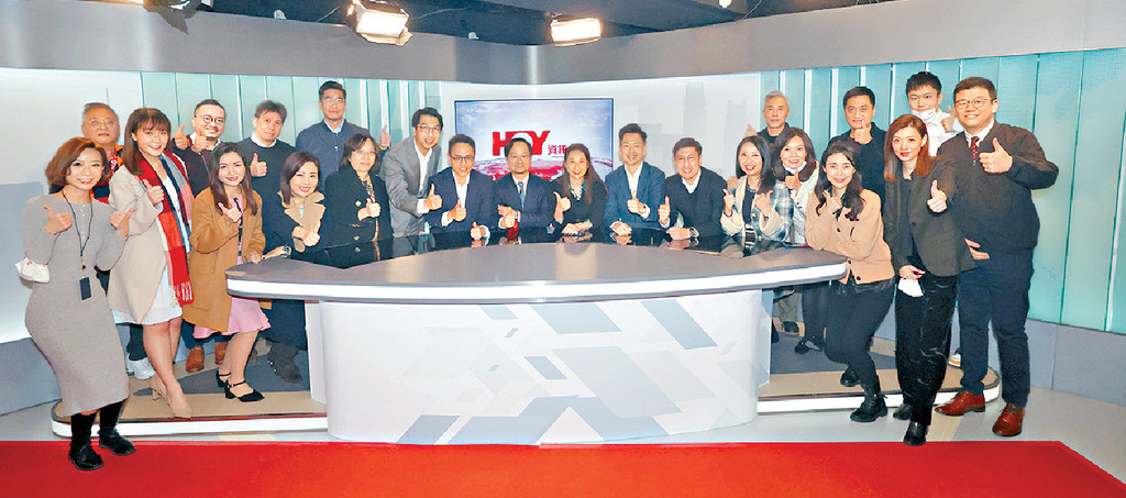 ■有線新聞在中環核心地段設置了新的錄影廠。
