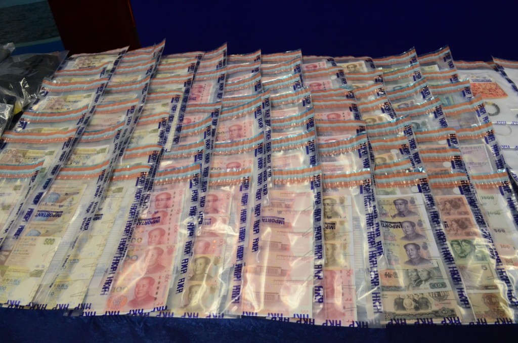 警方搜出現金