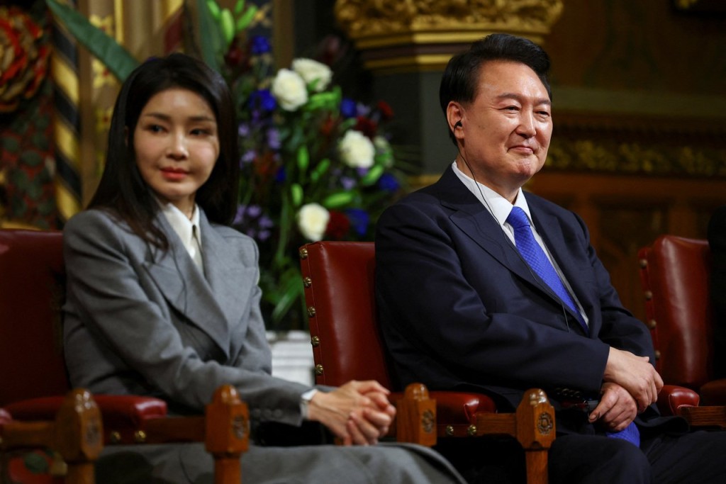 南韩前总统尹锡悦妻子金建希涉及卖官鬻爵案。路透社