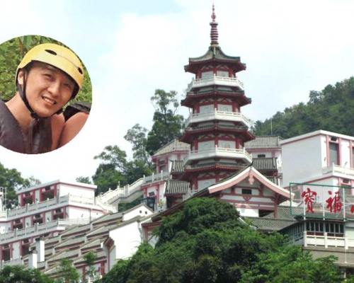 沙田「寶福紀念館」指承辦周梓樂的喪禮。網上圖片