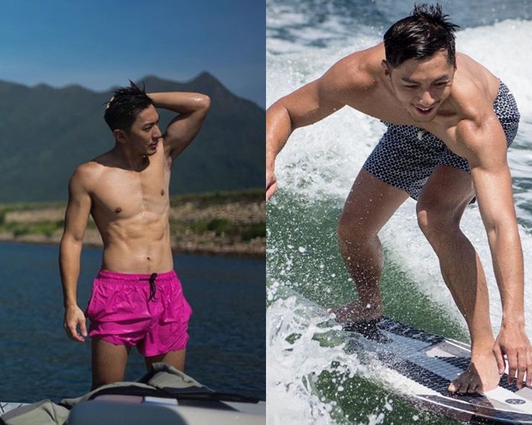 男友袁偉豪一直好好管理自己身型。