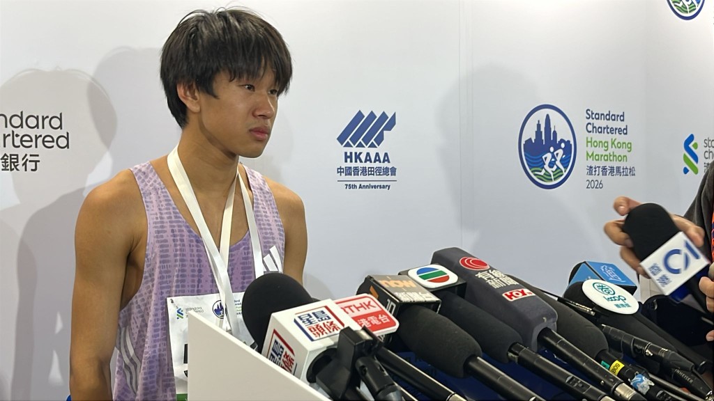 陳雨繁跑渣馬之餘順便來香港玩。徐嘉華攝