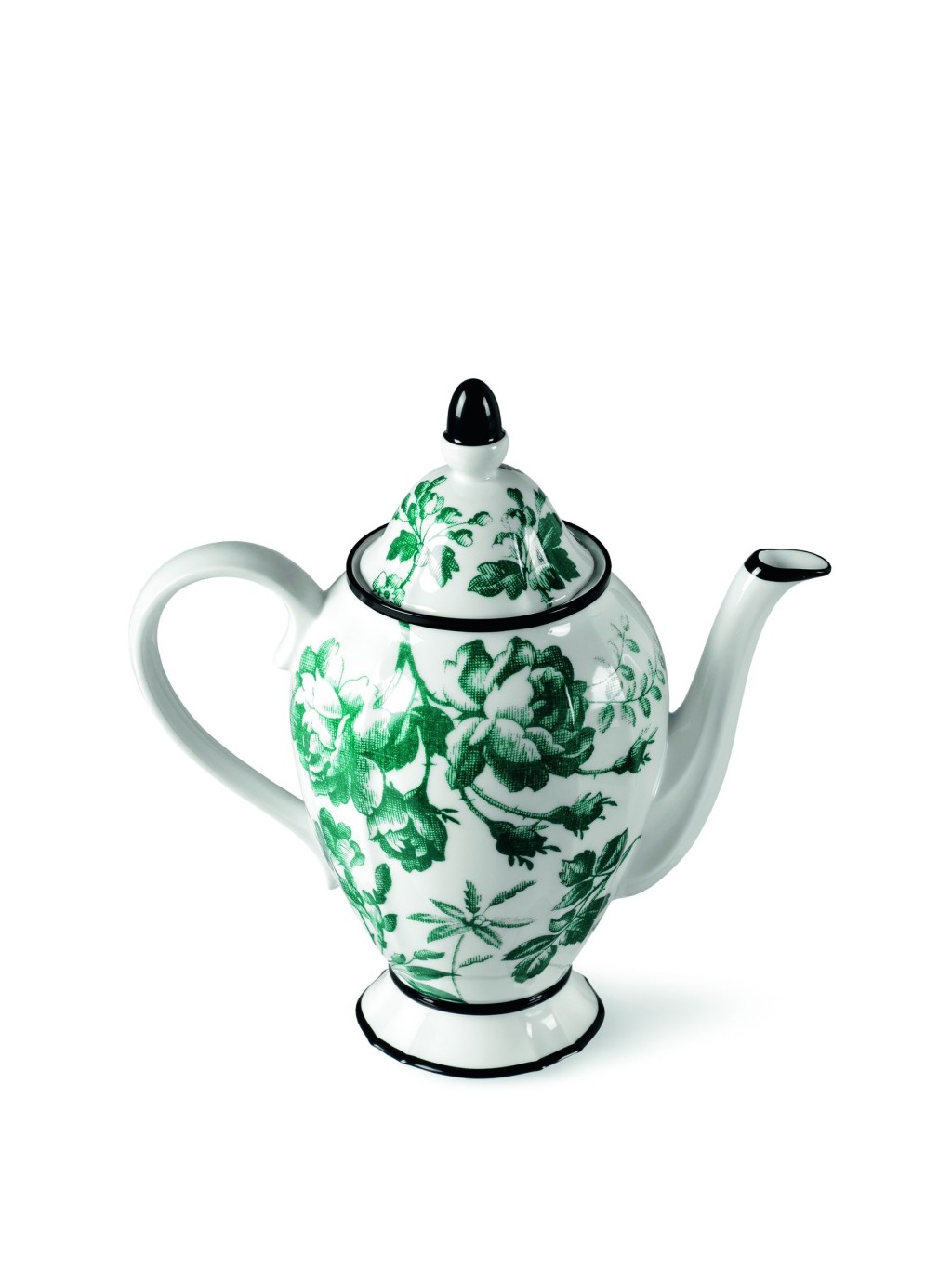 綠色Herbarium圖案咖啡壺。