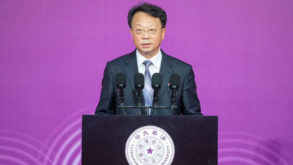 清華大學前校長王希勤疑似貶職。新華社