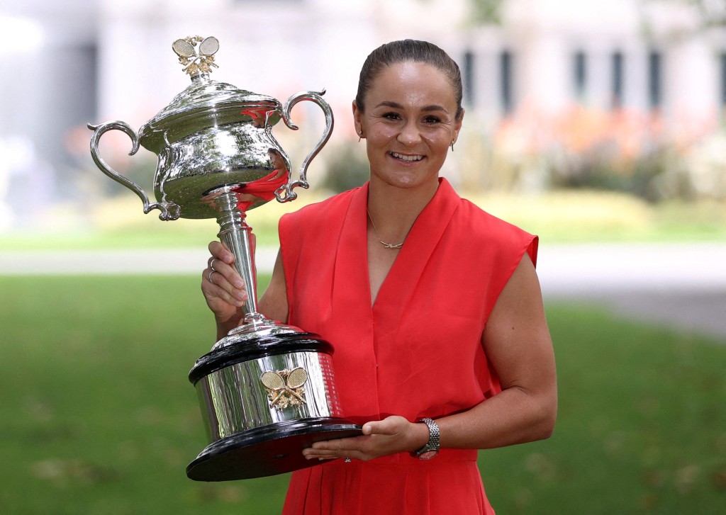 澳洲網球公開賽冠軍為芭迪生涯晝上完美句號。Reuters