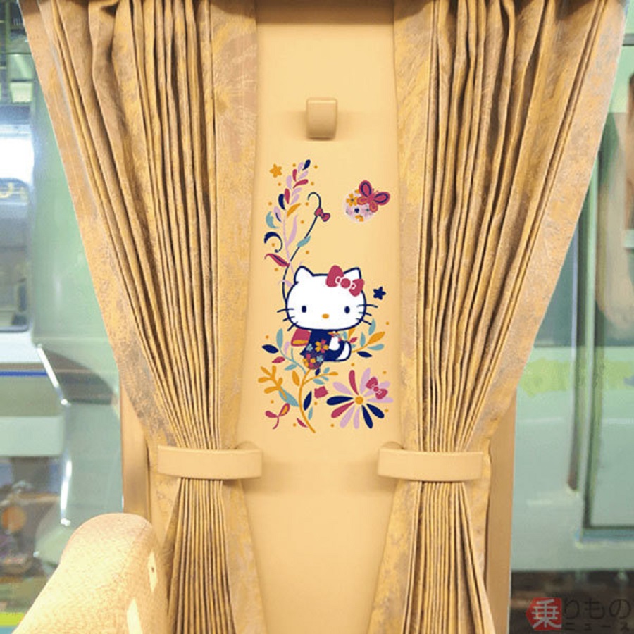 列车充满和式风味。网上图片