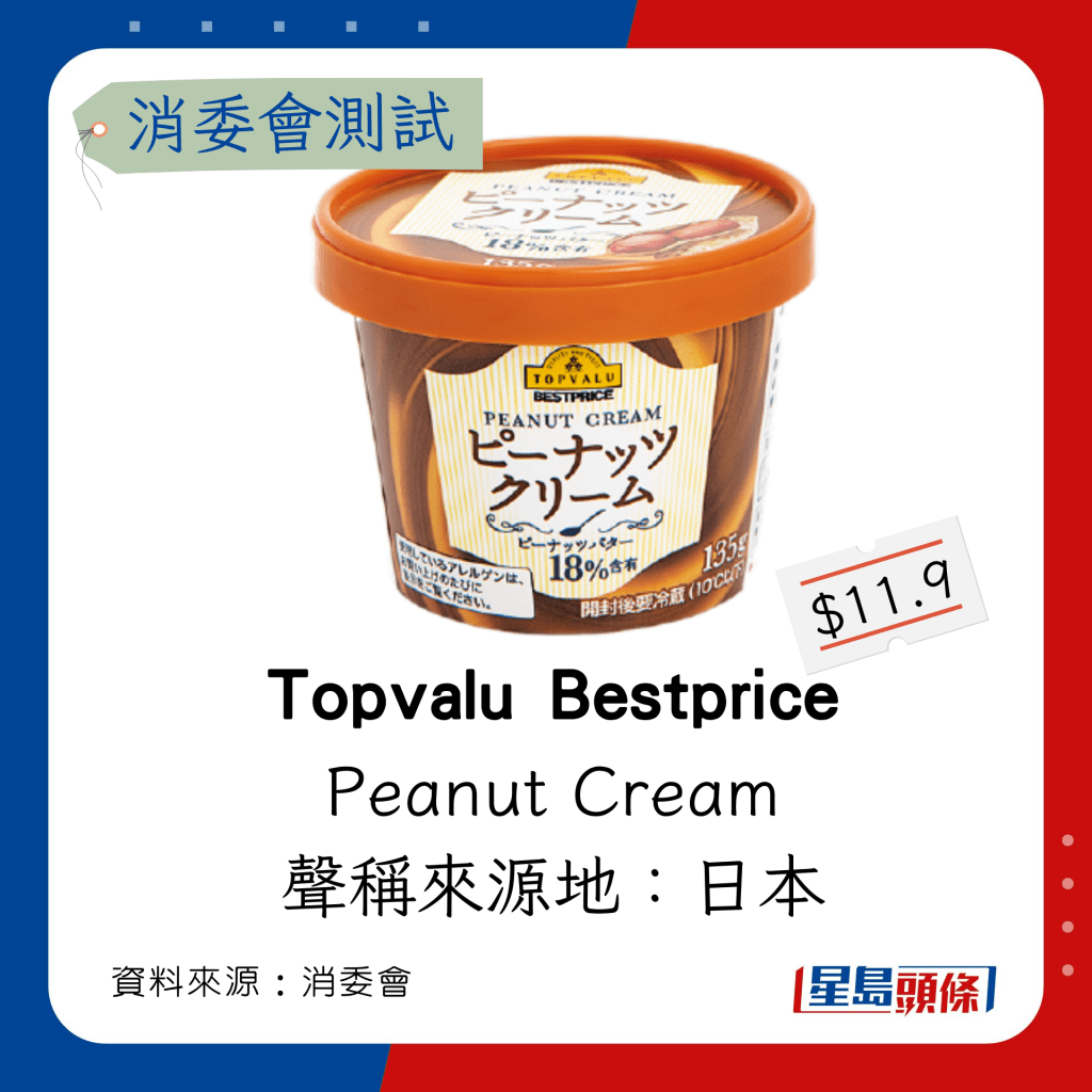  Topvalu Bestprice Peanut Cream