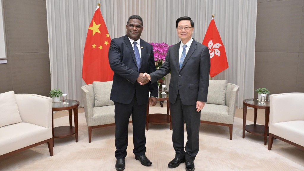 行政長官與瓦努阿圖副總理兼財政部長會面 稱歡迎瓦努阿圖企業善用香港角色
