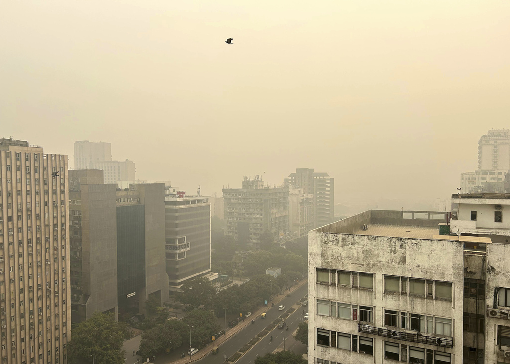 印度首都新德里空气污染严重。美联社
