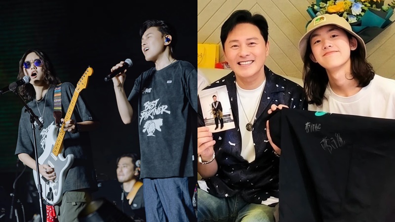 曹永廉18歲兒子蓄長曲髮曾Rock爆舞台  驚喜現身老竇生日會現反差萌  現讀大學網民求出道