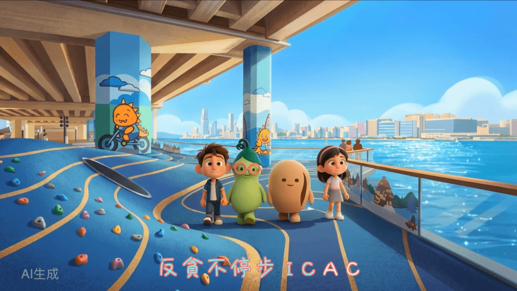 廉署配合兒童劇場首創全新兒歌《一起「誠」諾》，成為「小啡豆兒童劇場」的主題曲。ICAC圖片