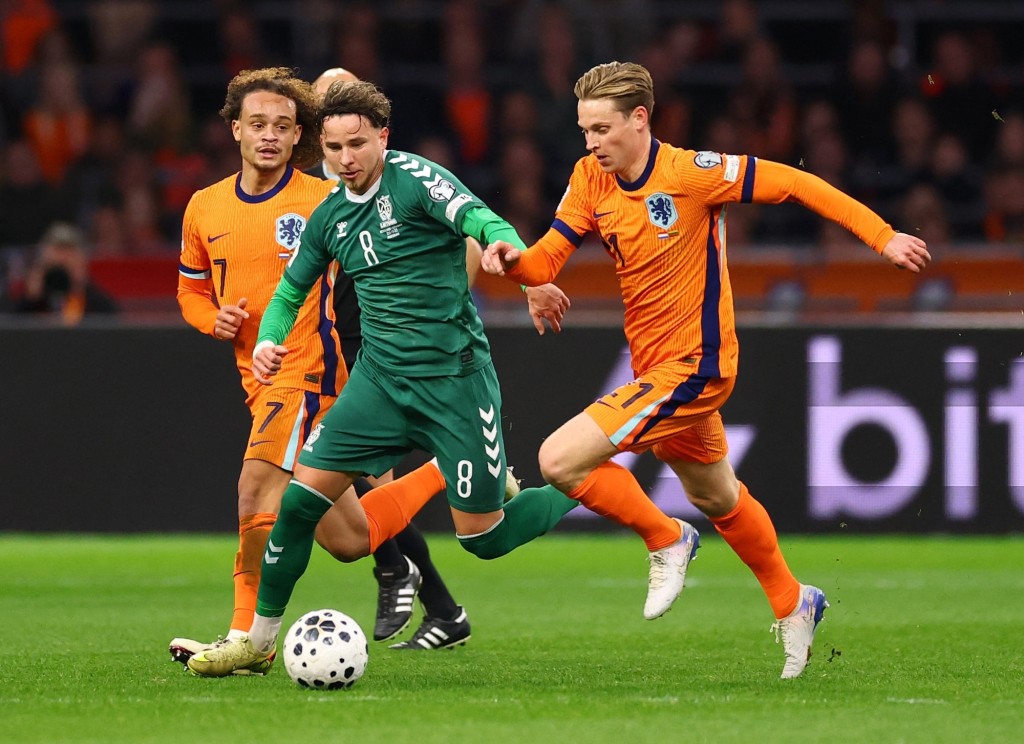 荷兰4：0立陶宛。路透社