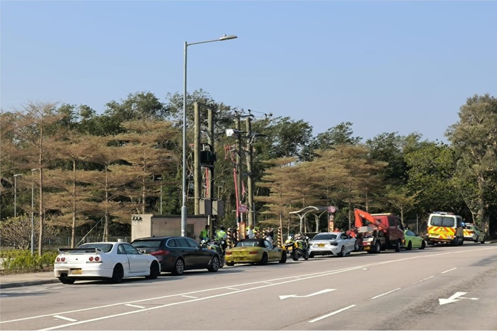 新界北總區交通部執行及管制組特遣隊於1月17日及18日加強執法打擊交通違例事項。警方提供