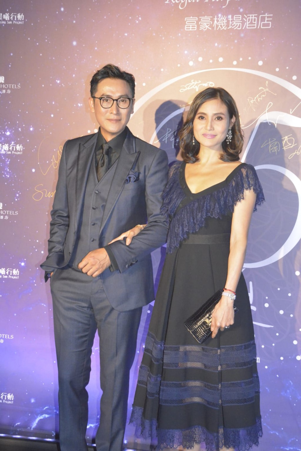 马德钟和太太张筱兰出席「善学慈善基金慈善筹款晚宴2019」。