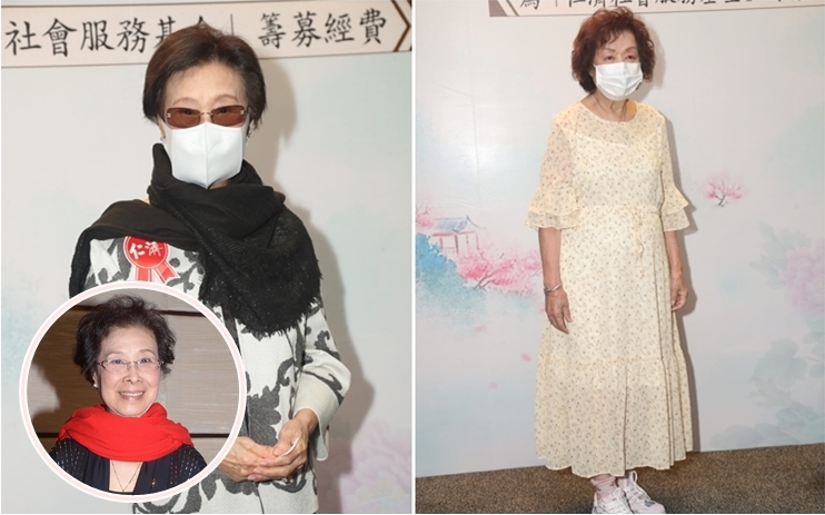 久未露面的羅豔卿（左）和南紅出席粵劇活動。