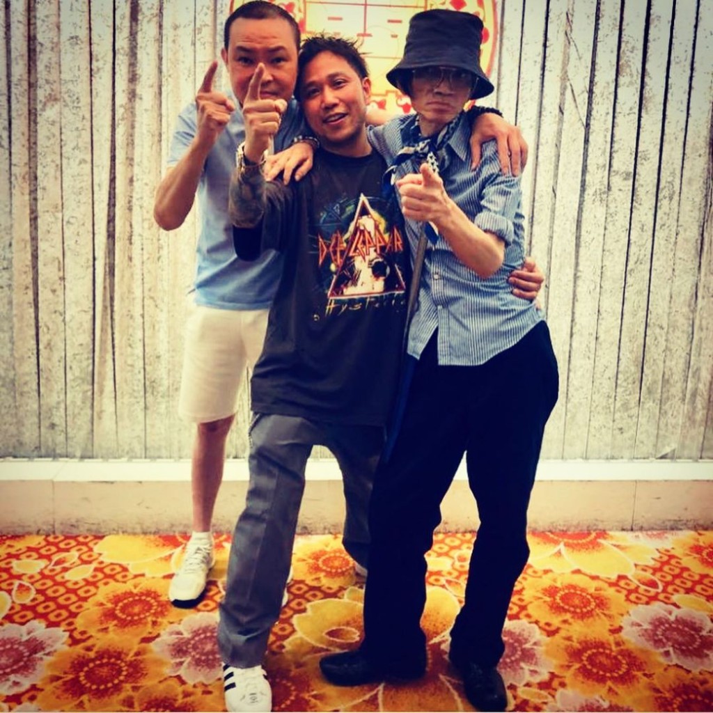 今年7月，Jacky（右）現身Salon春茗時已骨瘦如柴。