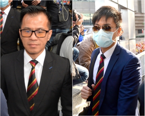 警長白榮斌(左)及警員陳少丹。資料圖片