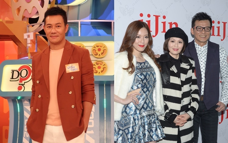 张兆辉慰问丧妻的黄日华，指对方一家都很坚强。