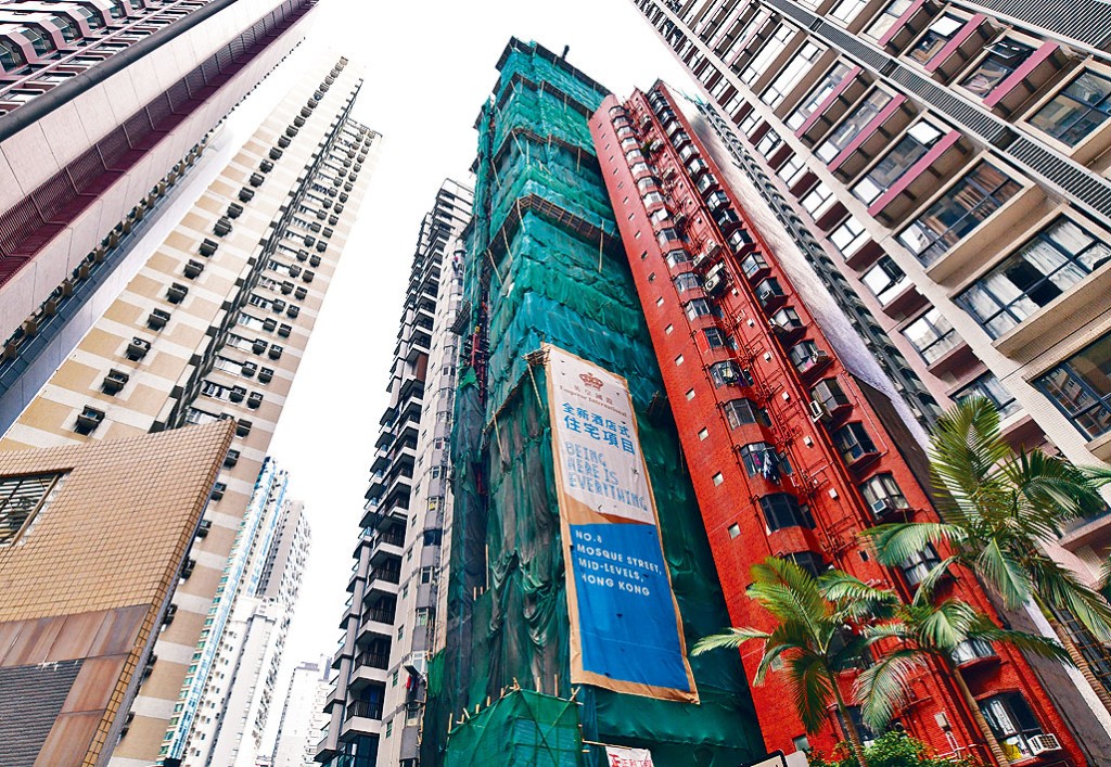 西半山摩羅廟街項目於今日開放示範單位,料短期內應市。
