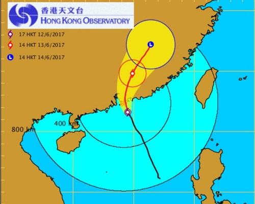 天文台改發八號風球。