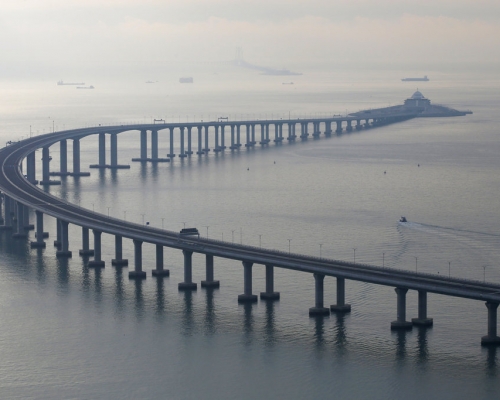 港珠澳大橋。AP圖片