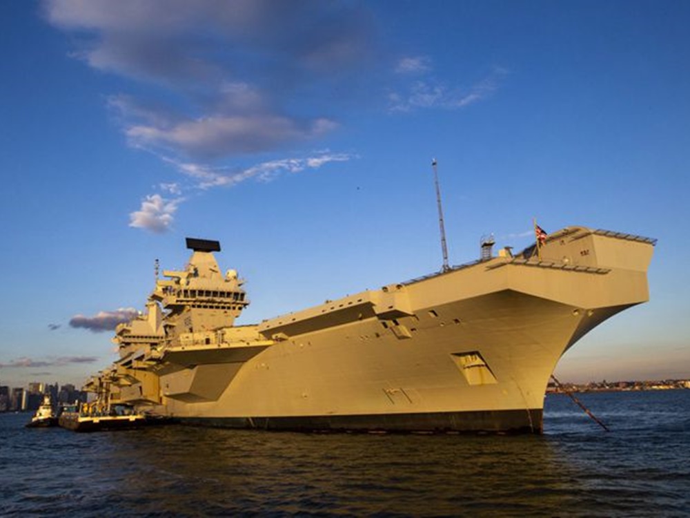 英國伊莉莎白女王號航空母艦(資料圖片) 英國伊莉莎白女王號航空母艦(資料圖片)