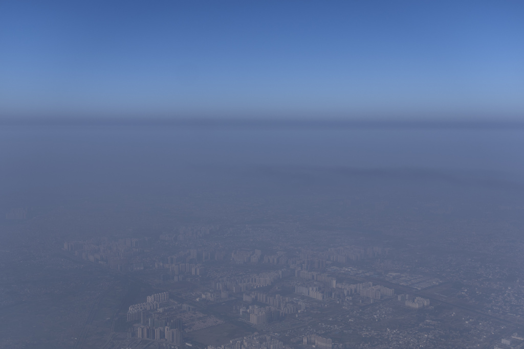 印度首都新德里空氣污染嚴重。美聯社