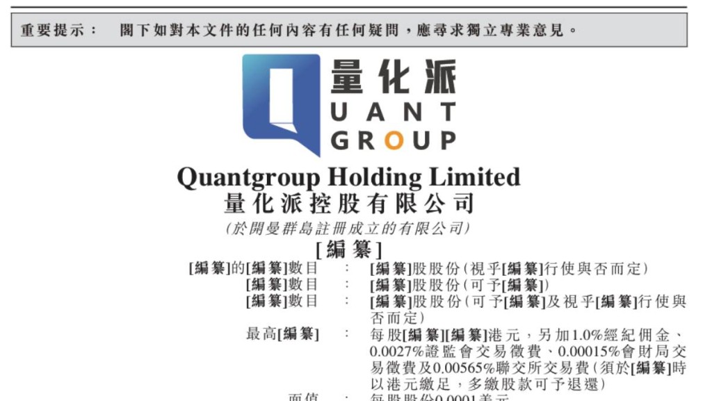 量化派第五次遞表港交所 標榜「數字消費」難掩助貸陰影