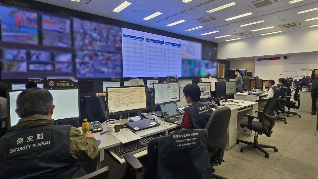 立法会选举｜保安局紧急监察中心全天候运作 确保全港票站安全有序 保安局FB