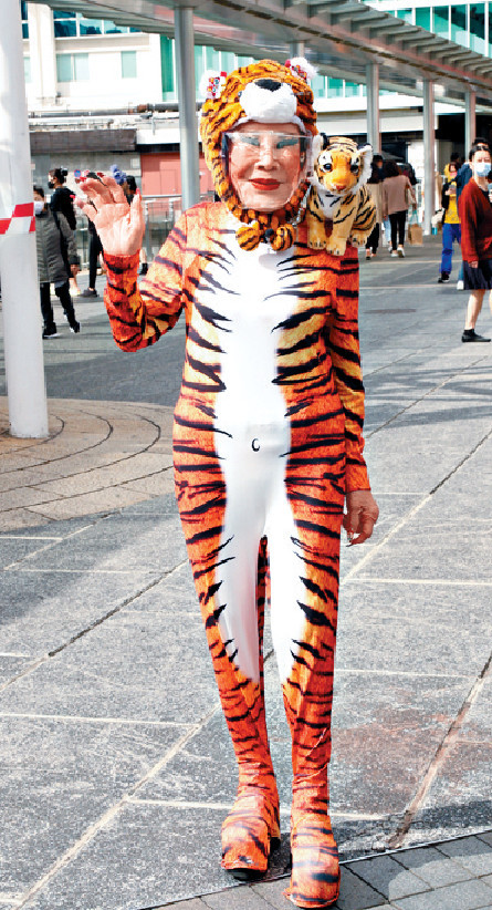 ■黃夏蕙的老虎造型，十分有心思。
