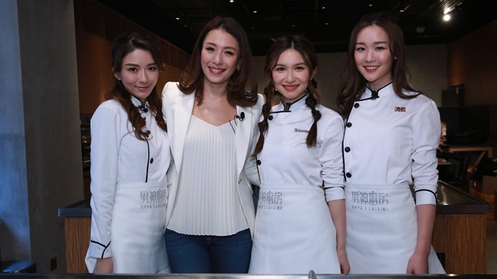 陳聖瑜(左起)、Hilda、關楓馨、葉靖儀會協助一眾男神。