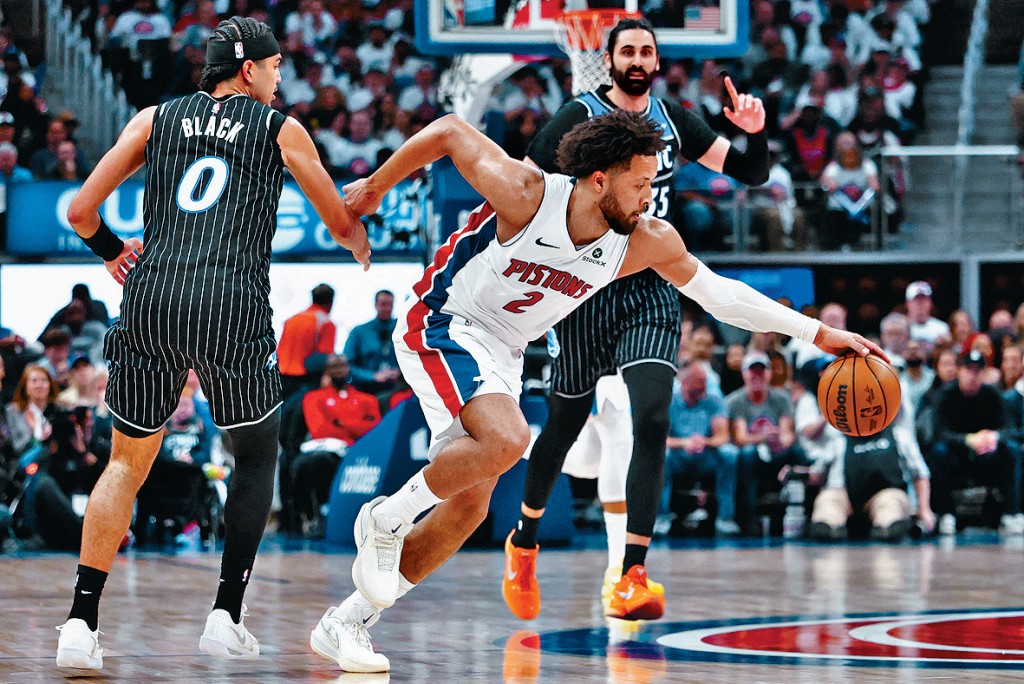 活塞的根寧咸（前）錄得雙雙成績。